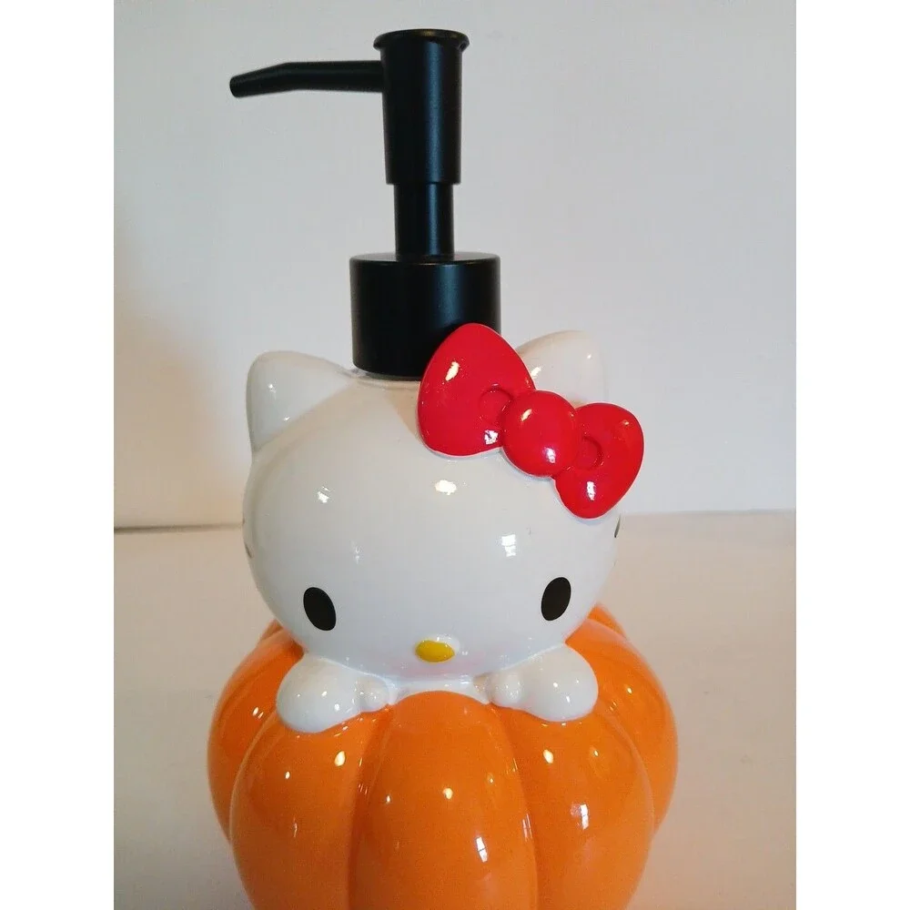 Hello Kitty Halloween Pumpkin Soap Dispenser New 9'in VERY CUTE NEW